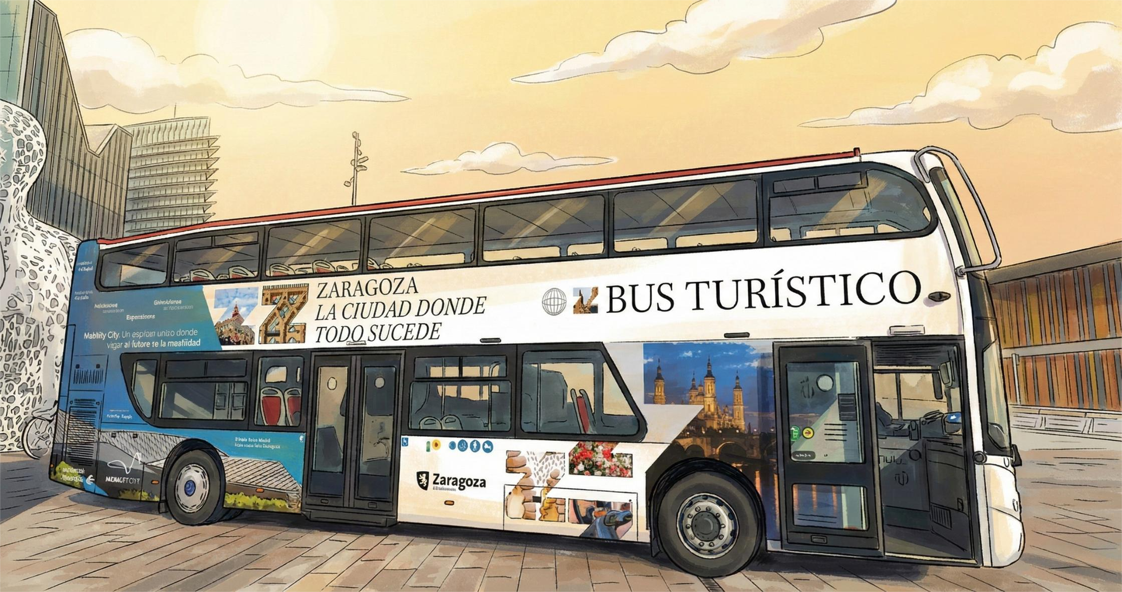 Cómo ver Zaragoza en 2 horas con el bus turístico y dormir al mejor precio